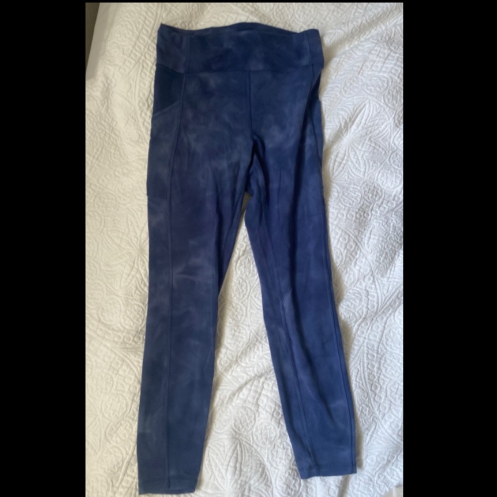 Lululemon Leggings Tie Dye With Pockets Size 8